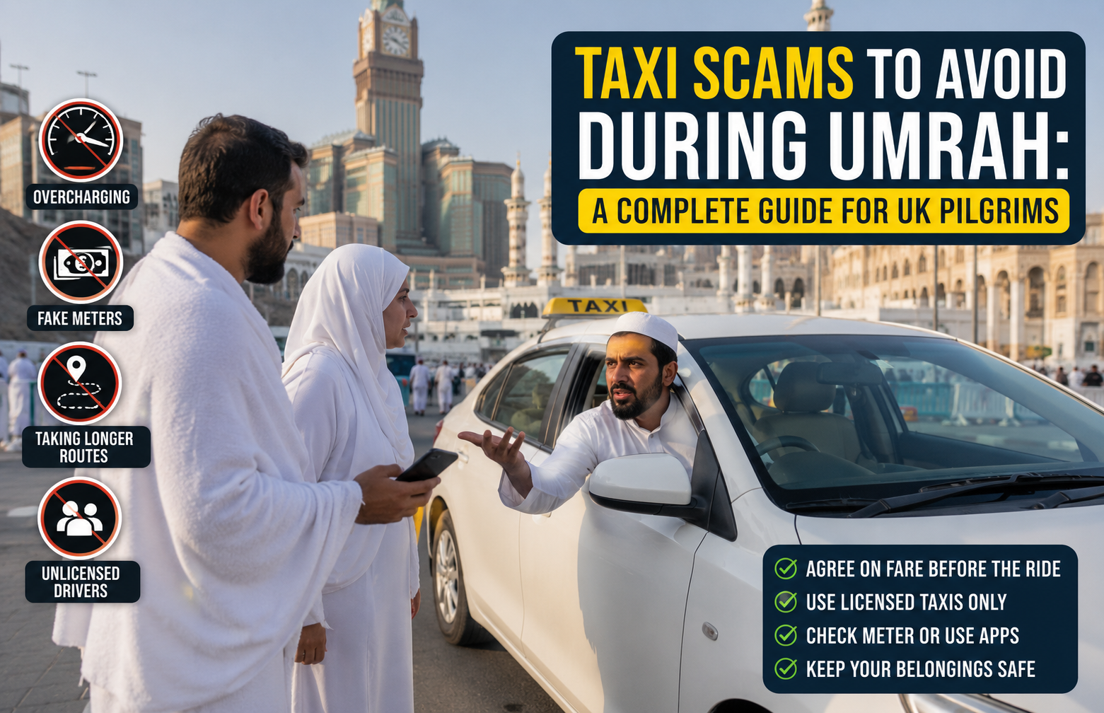 Taxi Scams to Avoid During Umrah